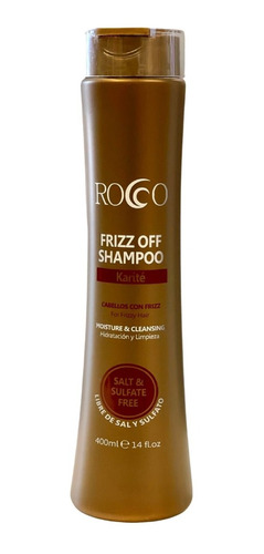 Rocco Shampoo Anti Frizz Libre De Sal Y Sulfato 400ml