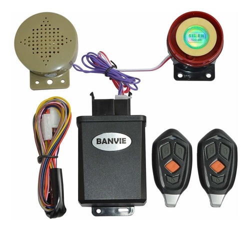 Banvie - Sistema De Alarma Para Motocicleta Con Aviso Y Para