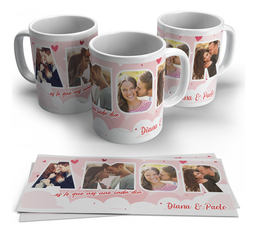 Pocillos Amor Y Amistad Mug Personalizados Parejas Amigos