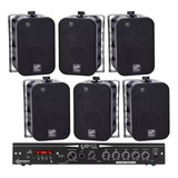 Amplificador Reciver Ths 3600 Taramps + 6 Sp400 Ll Audio 60w