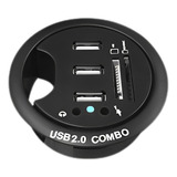 Puerto Adaptador Pasa Cables Pc Escritorio Usb Tisera Hub-01