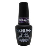 Heburn Esmalte Top Glitter Manicuria Semipermanente Gel