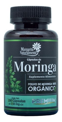 Moringa Organica (100 Caps) Margarita Naturalmente