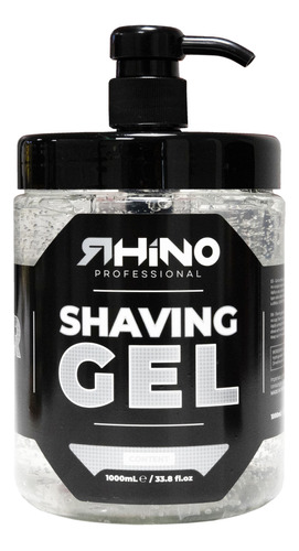 Shaving Gel Rhino Professional Silver Gel De Afeitar