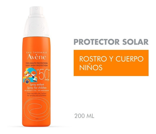 Avene Solar Spf50+ Spray Especial Niños X 200 Ml