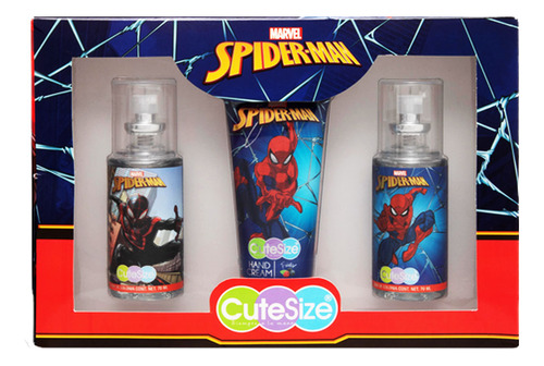 Kit Perfume Spiderman Niños Marvel 3pzas 