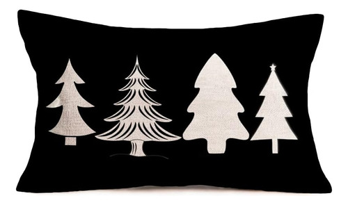 Fundas De Almohada De Granja De Árboles De Navidad, 12.0 X 2