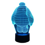 Lampara 3 D Led Baymax  Rgb 7 Colores