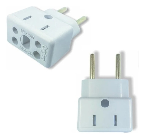 Adaptador Tomada 3 Pinos P/ 2 Benjamin 10 E 20 Amperes 110v/220v