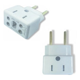 Adaptador Tomada 3 Pinos P/ 2 Benjamin 10 E 20 Amperes 110v/220v