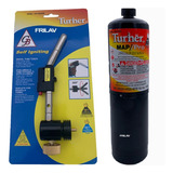 Kit Soplete Con Boquilla Y Gas Turner Para Soldar Refrigerac