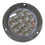 Luz Redonda Blanca 15 Leds Luz Fija/estrobo 4 Pg