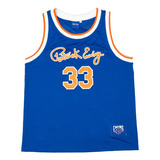 Jersey Patrick Ewing 33 Azul Naranja De Caballero Original