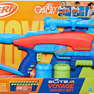 Lanzador Nerf Elite Jr Voyage Color Celeste | Meses sin interés