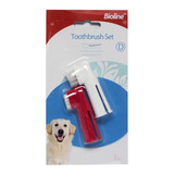 Bioline Set 2 Cepillos Dedo Para Perro| Mundozoo 