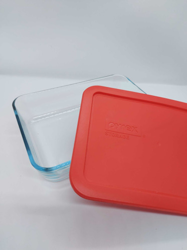 Contenedor Rectangular De Vidrio C/tapa Pyrex 750cc