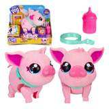 Pet Piggly Animal Interativo Porquinho 25 Sons E Reações 