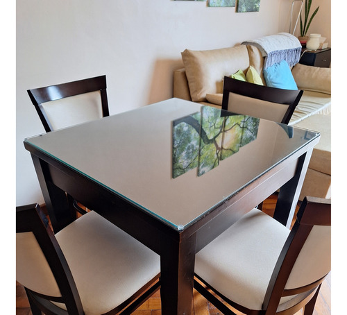 Hermoso Juego De Comedor De 4 Silla Y Mesa Extensible