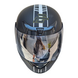 Casco Motociclista Economico Negro Mate