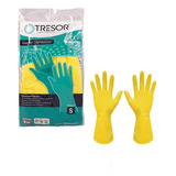 Guantes De Limpieza Domestico De Latex Tresor Talla S -1 Par