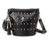 Bolso De Hombro Estilo Punk Gótico Con Borlas Para Mujer, A