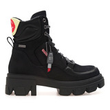 Botas Borcegos Lady Stork Poly Acordonadas Moda Urbanas.