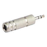 Adaptador Jack 6.3 Mm A Plug Estereo 3.5mm, Metal (5 Piezas)