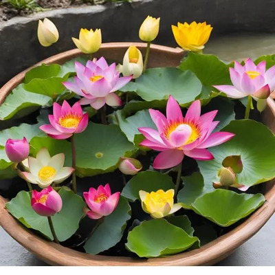 10 Semillas Flor Loto Nelumbo Importada Alta Germinacion | MercadoLibre