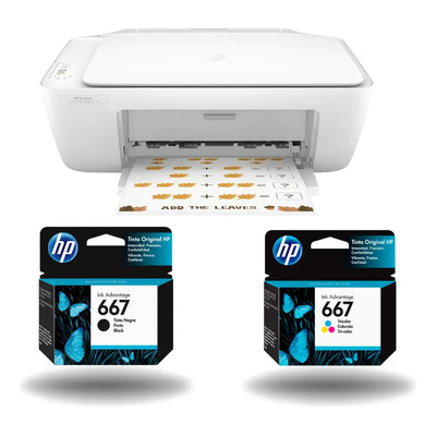 Multifuncional Hp Deskjet 2374 Mas Combo Cartuchos 667 | Envío gratis