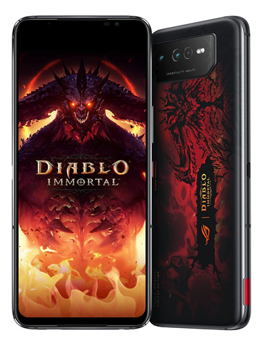 Asus Rog Phone 6 Diablo Immortal Edition Celular 16 Gb Ram 512 Gb Telefono 5g Dual Sim Snapdragon 8+ Gen 1 Smartphone Nfc Gaming Con Gatillos