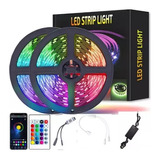 Luz Tira Led Rgb 5050 Bluethoot 10 Metros App Fuente 12v