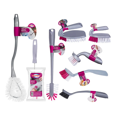 Kit Completo De Cepillos Multiusos Cocina Y Baño Reynera