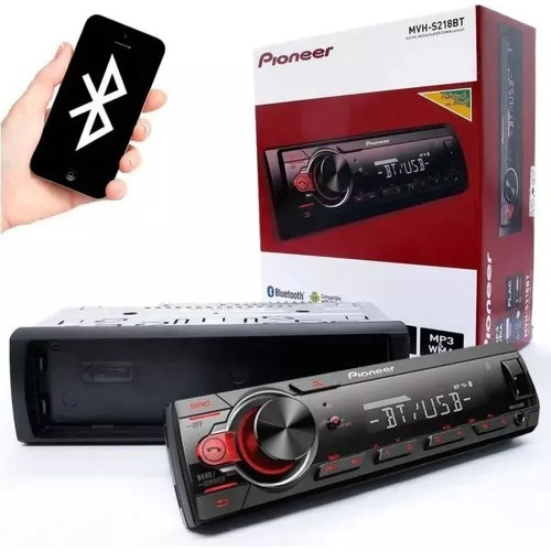 Radio Som Automotivo Pioneer Mvh S218bt Com Usb E Bluetooth 