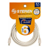 Steren Cable De Red Lan Utp Cat6 5metros 24awg Rj45 