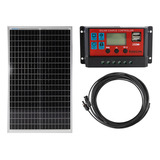 Kit Panel Solar 40wp Regulador 10a Cable Mc4 4mts