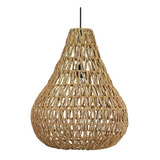 Lampara Seagrass Fibra Natural Colgante Techo 45x52