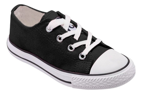 Zapatilla Infantil De lona Urbana Casual - Negro - 7191