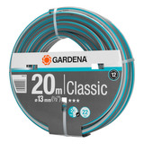 Manguera Classic 20 Mts 1/2 Gardena Hidroquillon Color Plomo Y Celeste