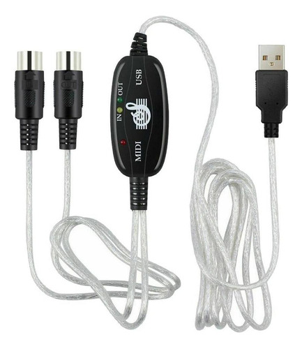 Cable Convertidor Usb A Midi 2 En 1 Pc For Sintetizador