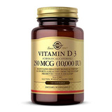 Solgar Vitamina D3 (colecalciferol) 250 Mcg (10.000 Ui), 180