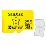 Cartão De Memória Xc 256gb Nintendo Switch Sandisk +case