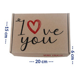 Caja Regalo Carton Mailbox San Valentin 20x15x6cm 10 Pzas