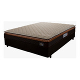 Cama Box Casal Colchão D33 Pillow Top Millenium Marrom