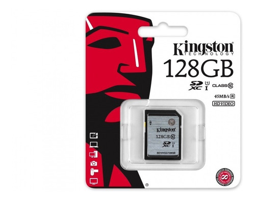 Tarjeta Kingston Sdhc 128gb Clase 10 45mb/s R