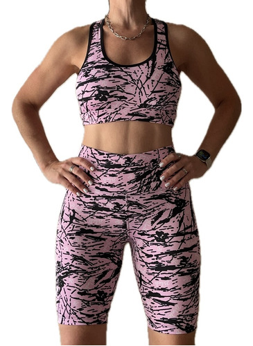 Conjunto Deportivo Lycra, Calza Biker + Top. Envío Gratis!