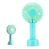 Mini Ventilador Portátil Compacto Multiuso Suporte Mesa Mão