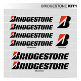 Stickers Bridgestone 1 Motocicleta Ciclismo Nascar Tunning 