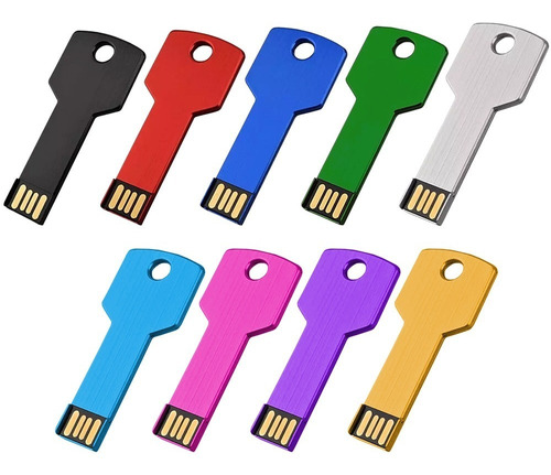 Memorias Usb 2.0 8gb Kit 50pzs Forma De Llave + Grabado 