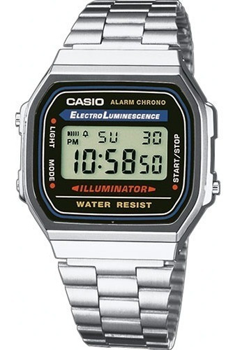 Reloj Casio Original A168 Plata Vintage Unisex Envío Gratis