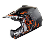 Wow Youth Kids Motocross Bmx Mx Atv Dirt Bike Casco Dragon O